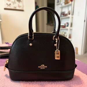 Coach Black Mini Leather Bag